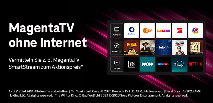 Neues Angebot: MagentaTV ohne Internet vermitteln