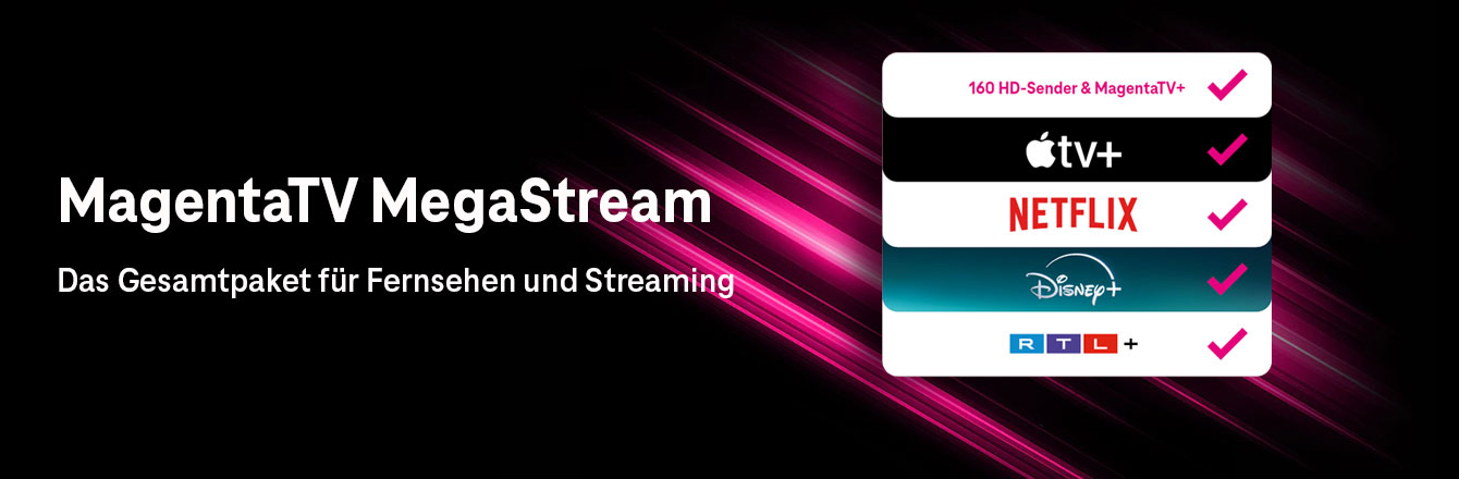 NEU: MagentaTV MegaStream inkl. Apple TV+ zum Aktionspreis