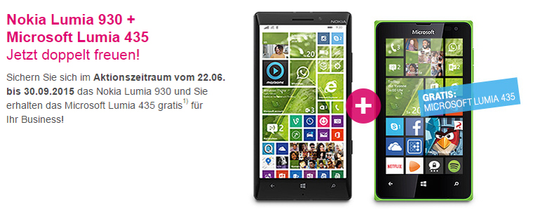 Für Geschäftskunden Nokia Lumia 930 + Microsoft Lumia 435